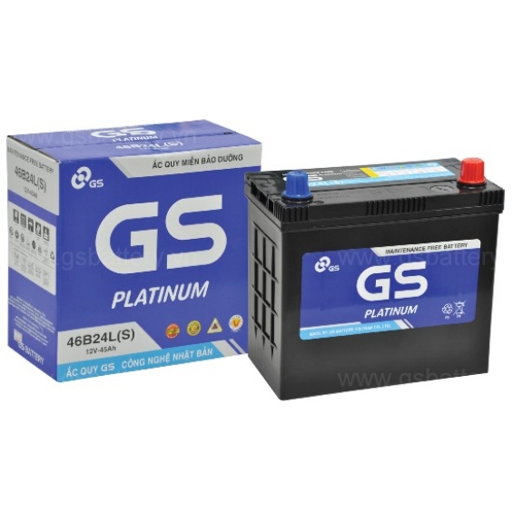 ẮC QUY GS MF 46B24LS (12V-45Ah)